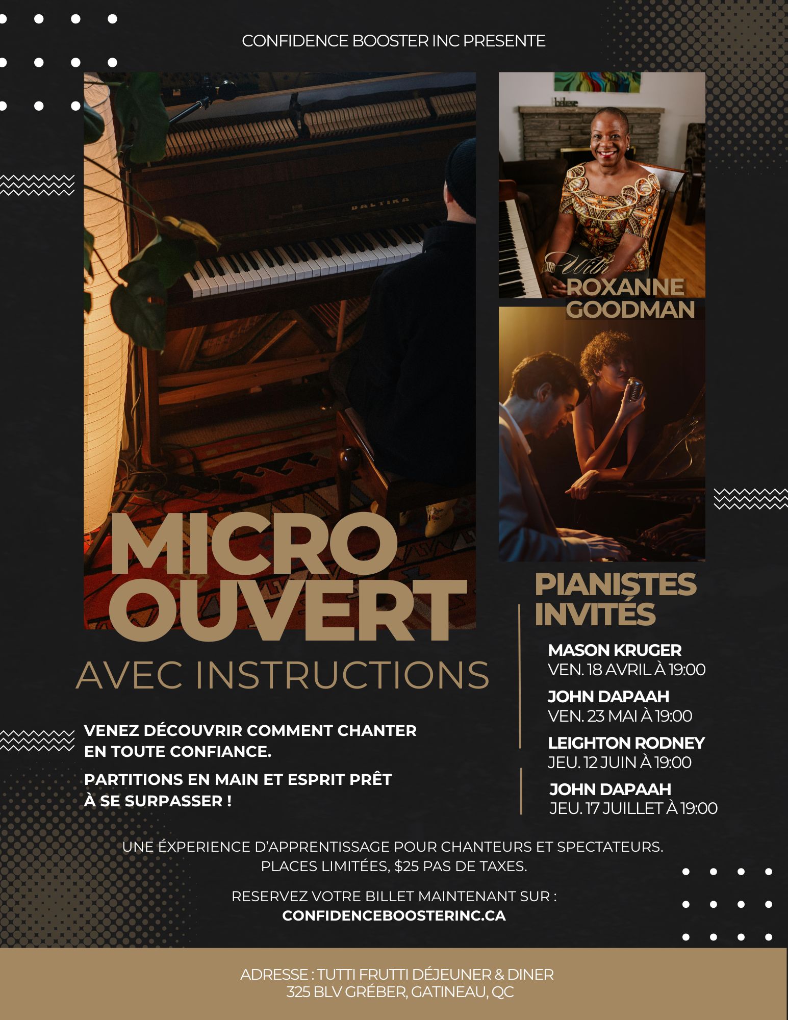 Micro ouvert avec instructions dern
