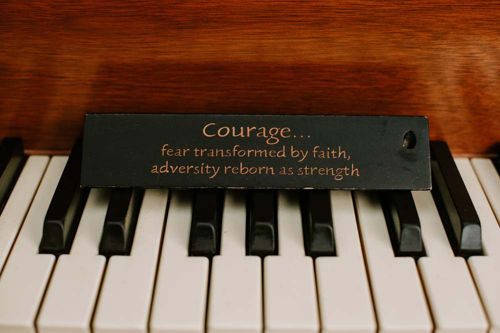 fear transformed by faith, adversity reborn as strenght