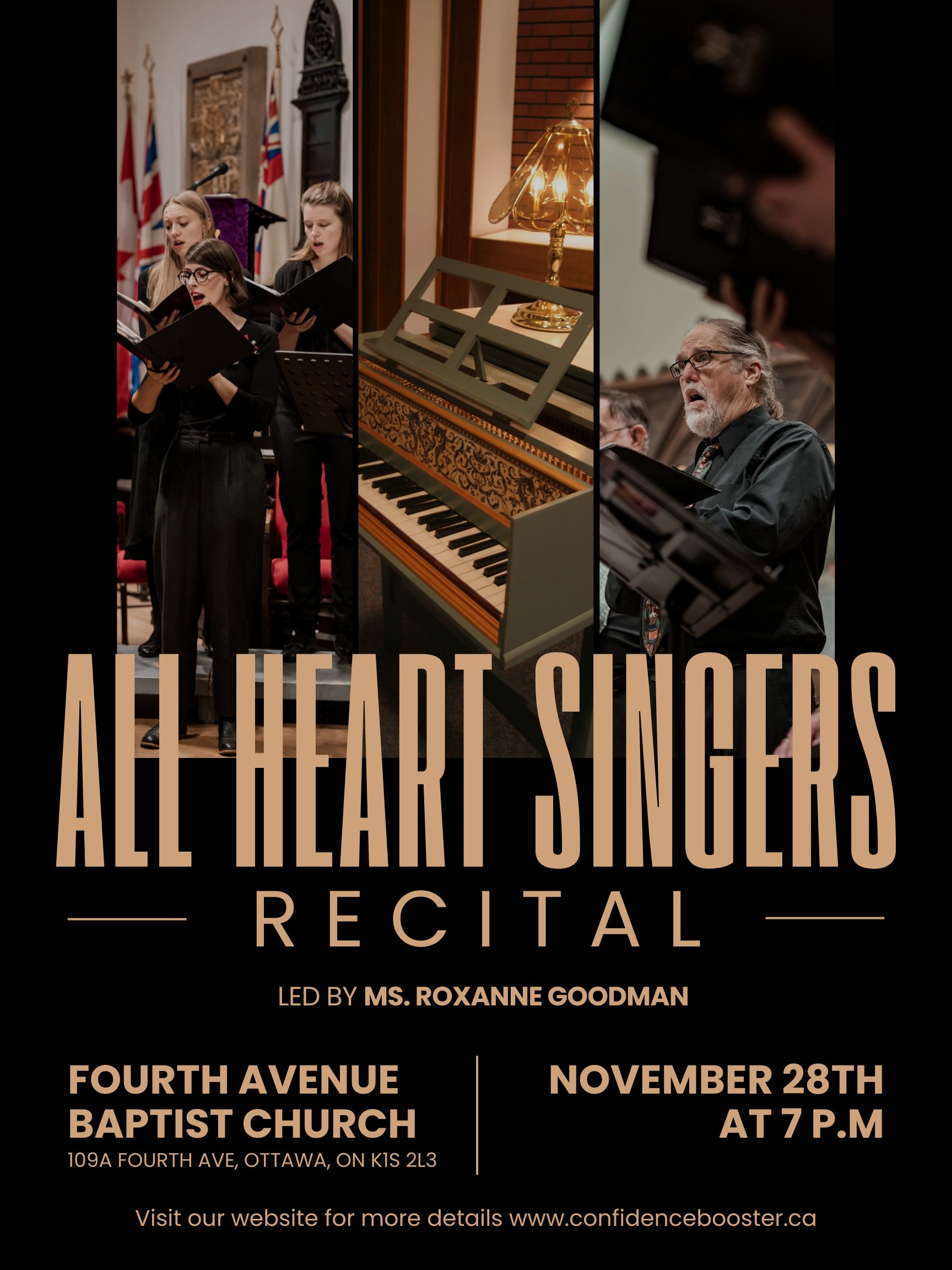 Poster recital all heart singers