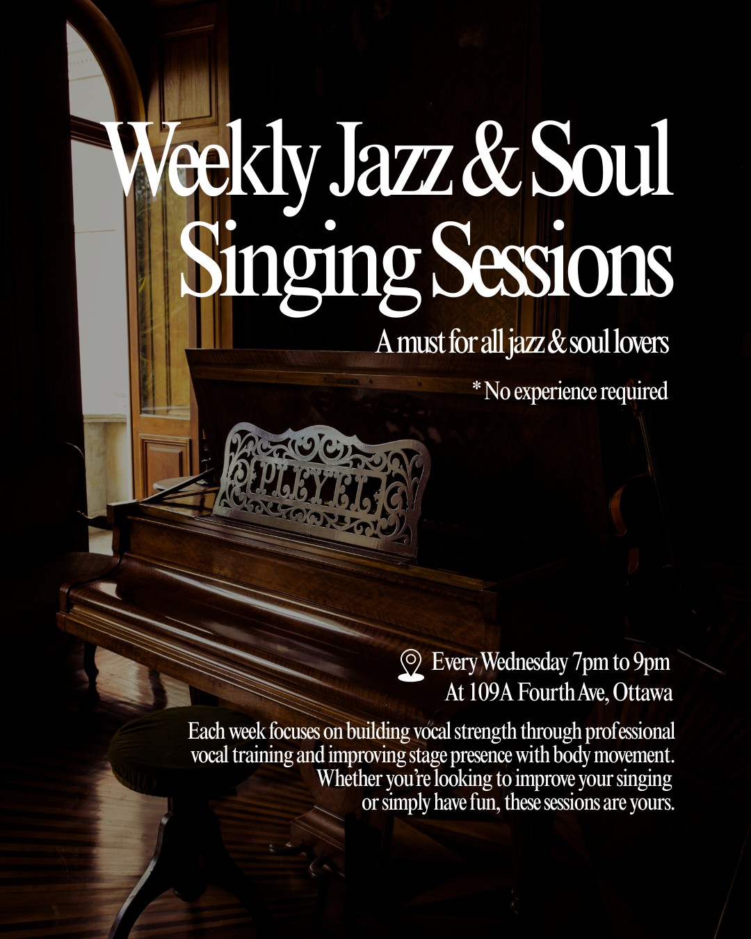 vocal coach teaching singing lessons Ottawa studio session